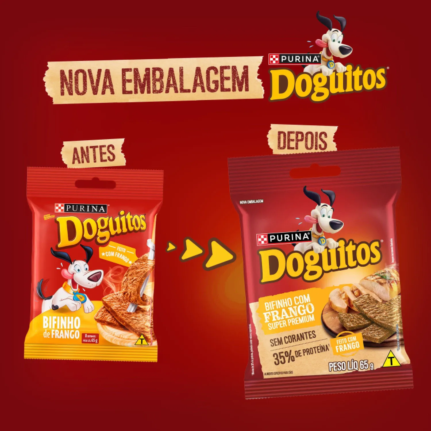 Petisco Caes Doguitos Rodizio Frango Purina nova embalagem-06